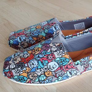 Skechers BOBs for Dogs Posh Pups Slip-On Flat Memory Foam Shoes Size 7.5